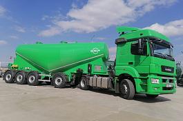 Полуприцеп-цементовоз 914231 (31 м3, компрессор электрический 7,2 м3/мин, 4 оси OK/Trax)